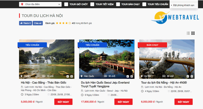 Kinh doanh du lịch lữ hành cần quảng cáo tour trên website