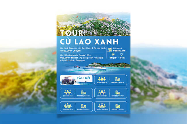 mẫu quảng cáo tour du lịch